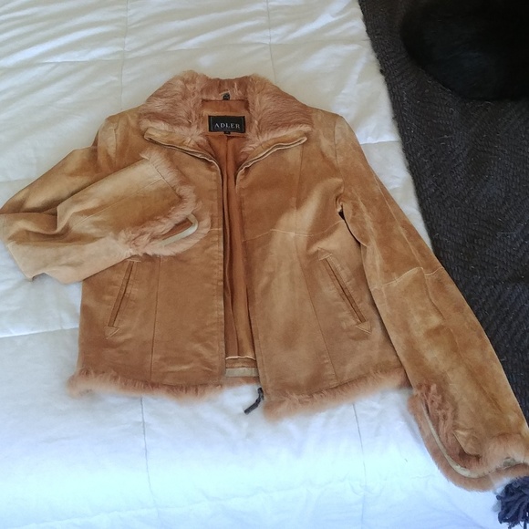 Adler Collection Jackets & Blazers - vtg fur & leather jacket